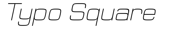 Typo Square font preview